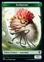 Illusion // Saproling Double-Sided Token [Commander Legends Tokens] | Good Games Cannington