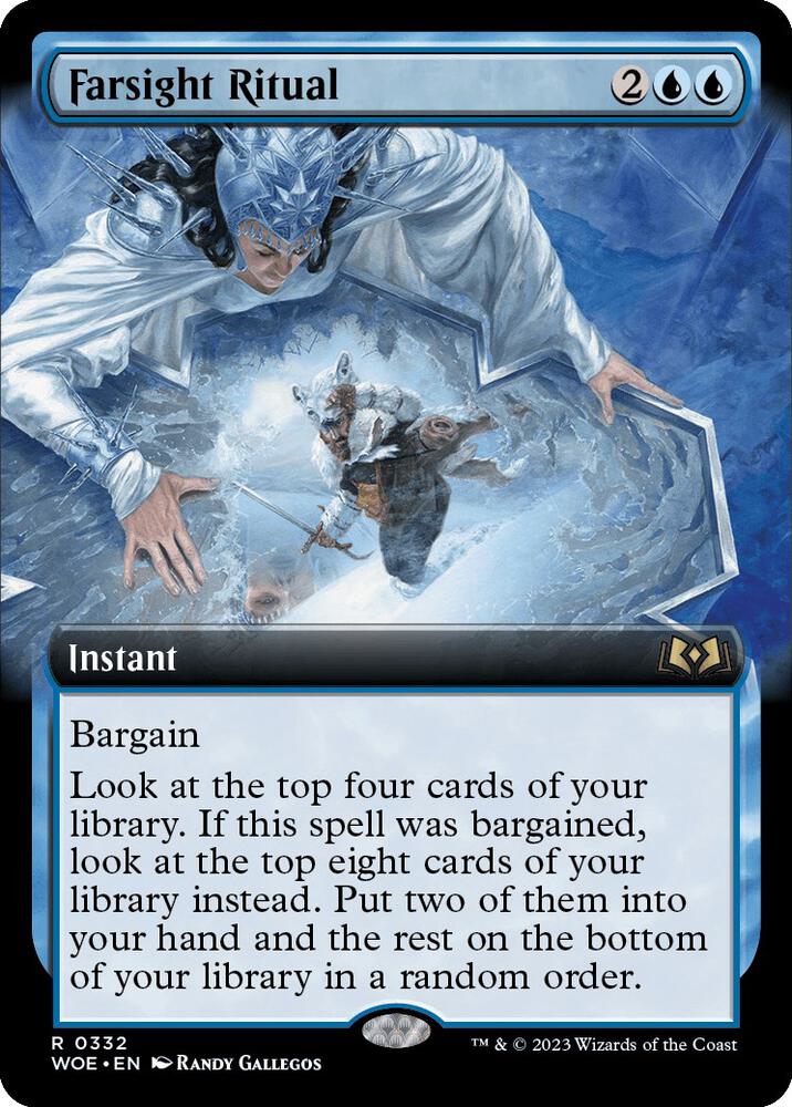 Farsight Ritual Extended Art 332 (Wilds of Eldraine)  - Foil | Good Games Cannington