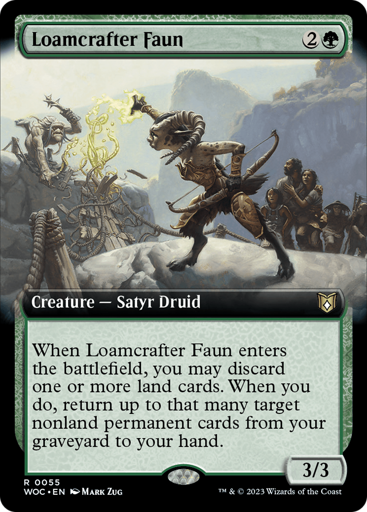 Loamcrafter Faun (Extended Art) [Wilds of Eldraine Commander] | Good Games Cannington