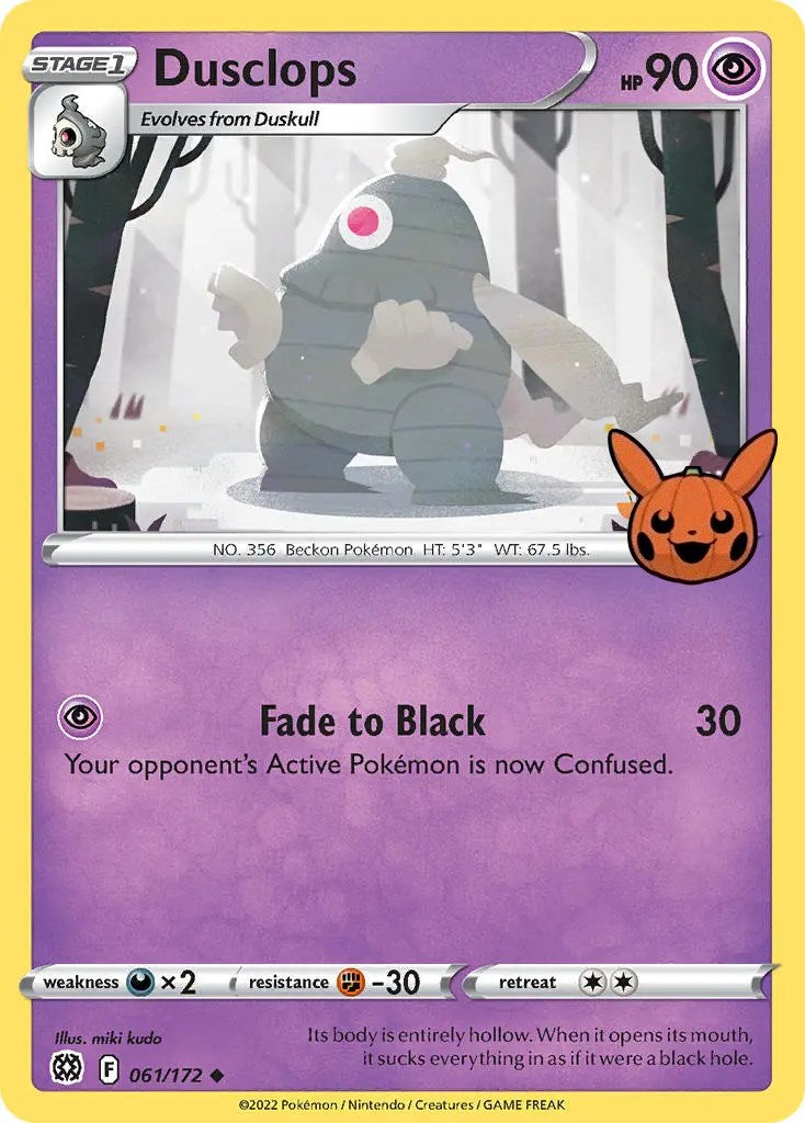 Dusclops (061/172) [Trick or Trade] | Good Games Cannington