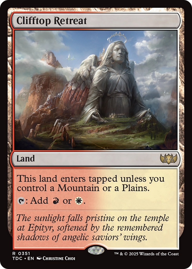 Clifftop Retreat [Tarkir: Dragonstorm Commander] | Good Games Cannington