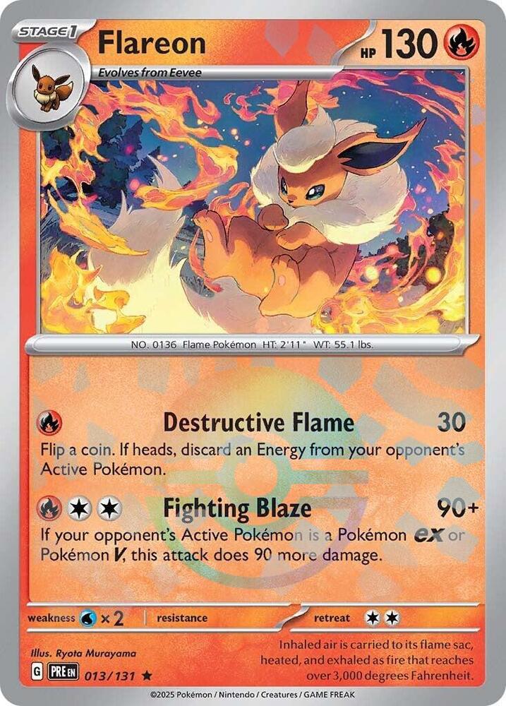 Flareon (013/131) (Poke Ball Pattern) [Scarlet & Violet: Prismatic Evolutions] | Good Games Cannington