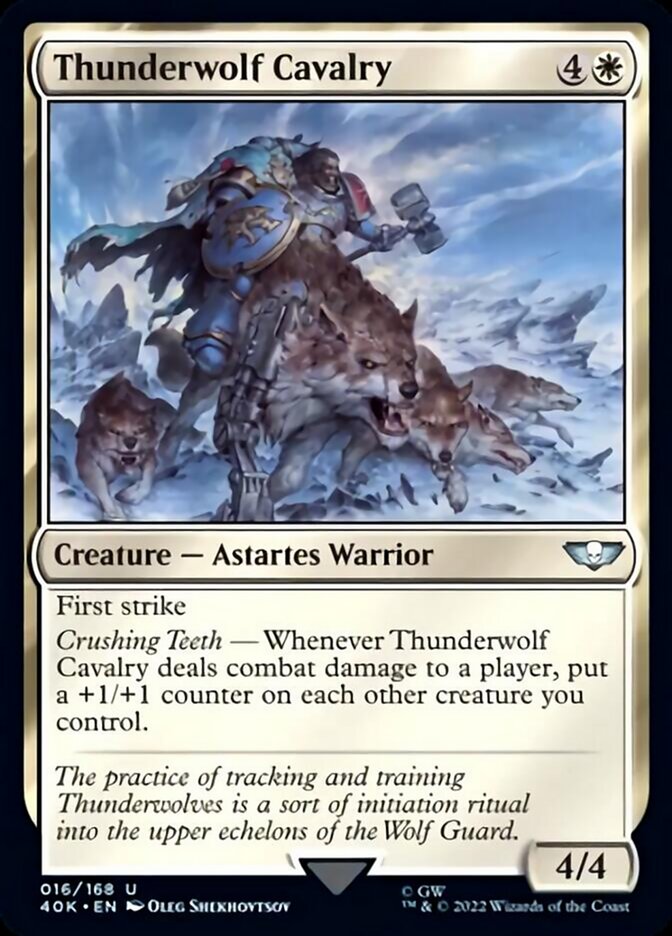 Thunderwolf Cavalry (Surge Foil) [Warhammer 40,000] | Good Games Cannington
