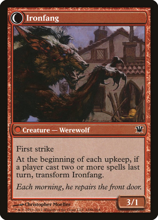 Village Ironsmith // Ironfang [Innistrad] | Good Games Cannington