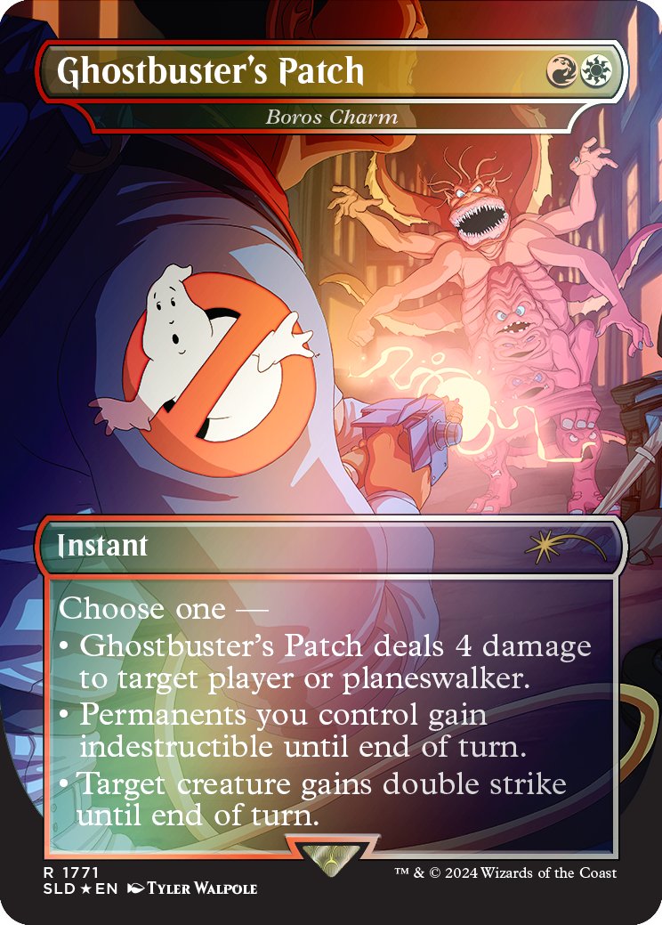 Ghostbuster's Patch - Boros Charm (Rainbow Foil) [Secret Lair Drop Series] | Good Games Cannington