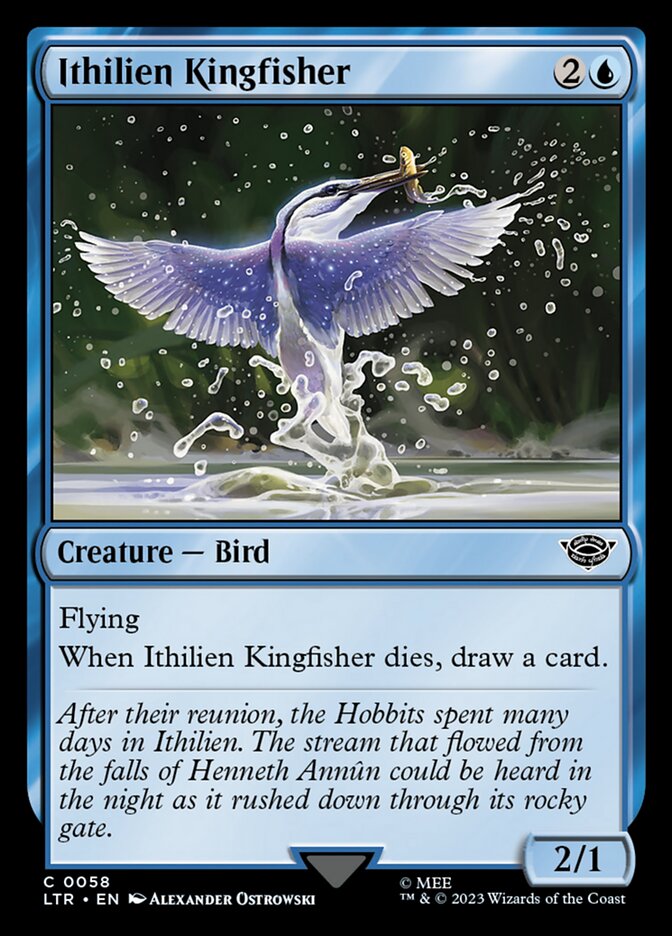 Ithilien Kingfisher 58 (Universes Beyond: The Lord of the Rings: Tales of Middle-earth)  - Foil | Good Games Cannington