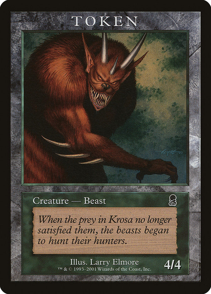 Beast Token [Magic Player Rewards 2001] | Good Games Cannington