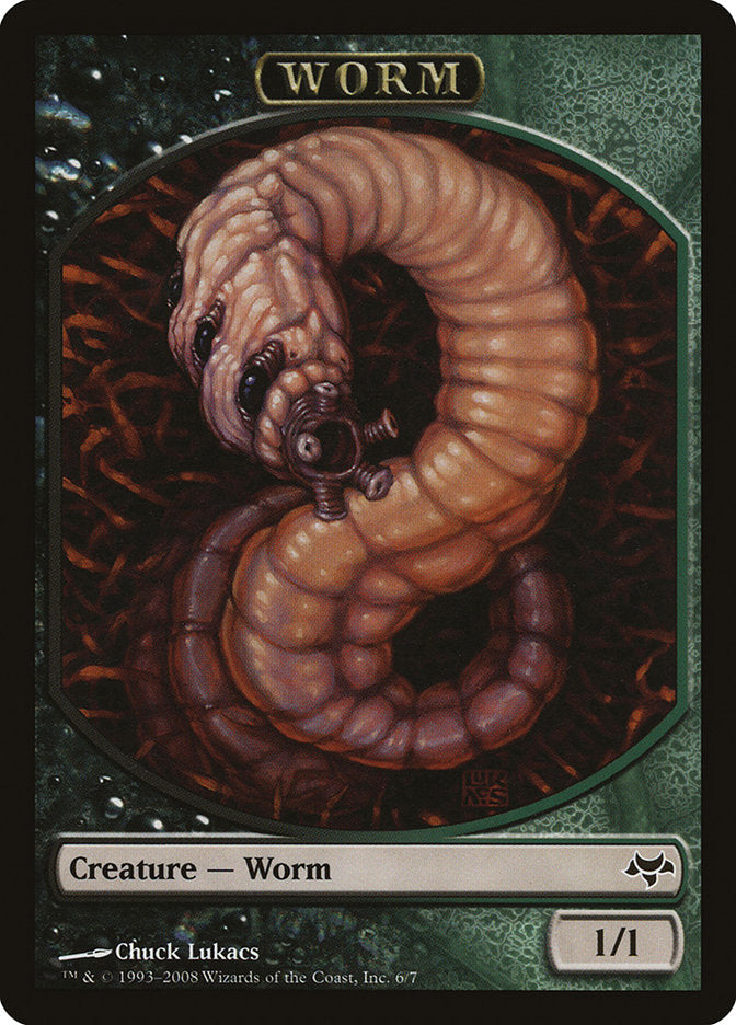 Worm Token [Eventide Tokens] | Good Games Cannington