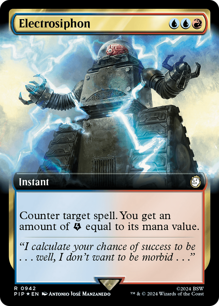 Electrosiphon (Extended Art) (Surge Foil) [Fallout] | Good Games Cannington