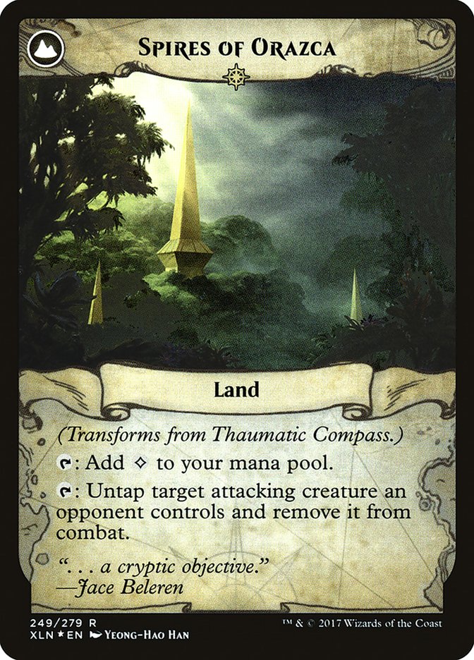 Thaumatic Compass // Spires of Orazca [Ixalan Prerelease Promos] | Good Games Cannington