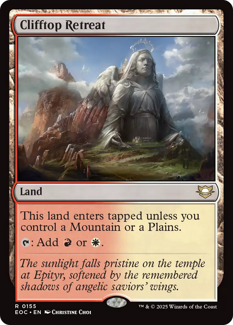 Clifftop Retreat [Edge of Eternities Commander] | Good Games Cannington