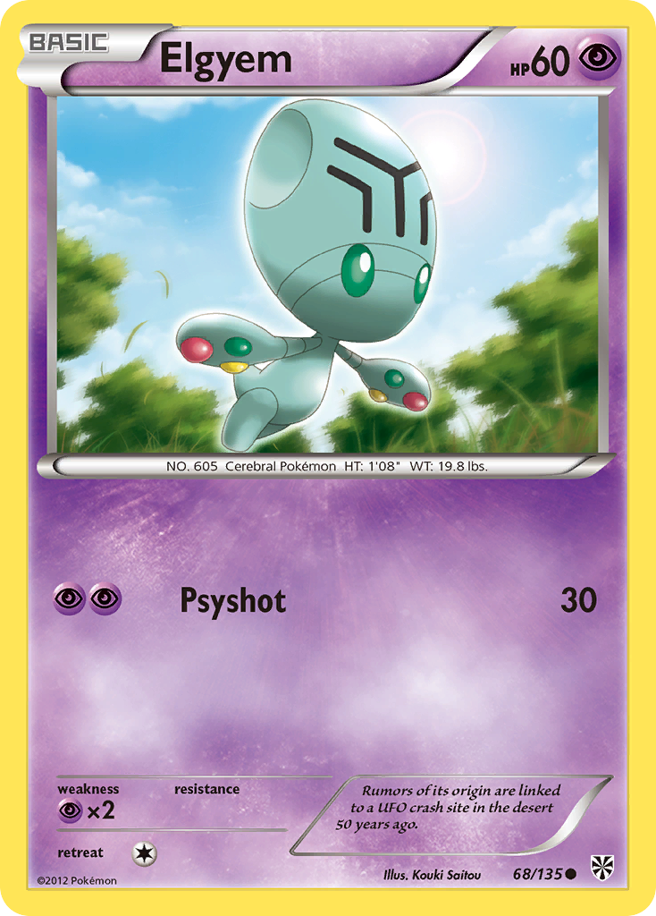 Elgyem (68/135) [Black & White: Plasma Storm] | Good Games Cannington