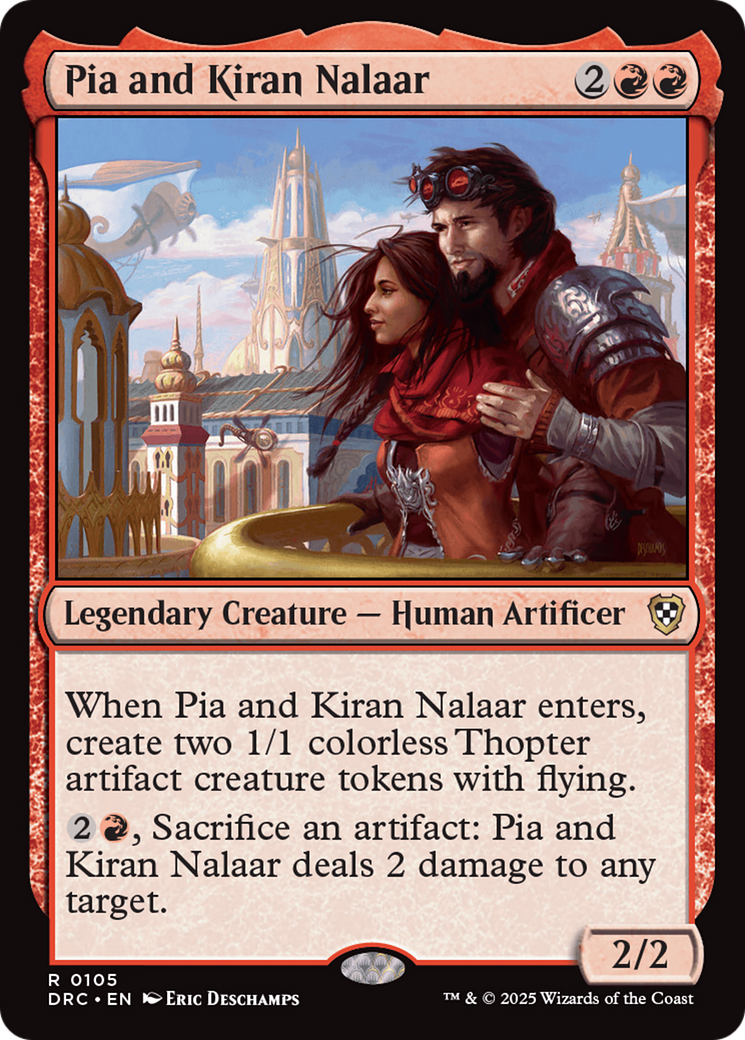 Pia and Kiran Nalaar [Aetherdrift Commander] | Good Games Cannington