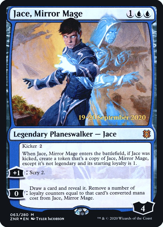 Jace, Mirror Mage [Zendikar Rising Prerelease Promos] | Good Games Cannington