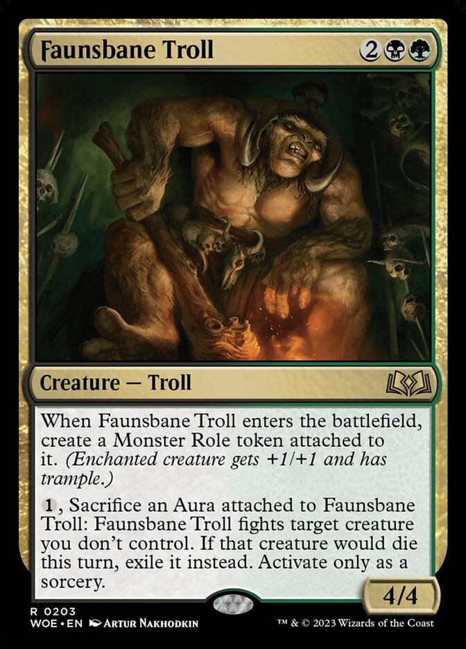 Faunsbane Troll 203 (Wilds of Eldraine)  | Good Games Cannington