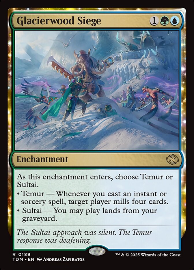 Glacierwood Siege 189 (Tarkir: Dragonstorm)  - Foil | Good Games Cannington