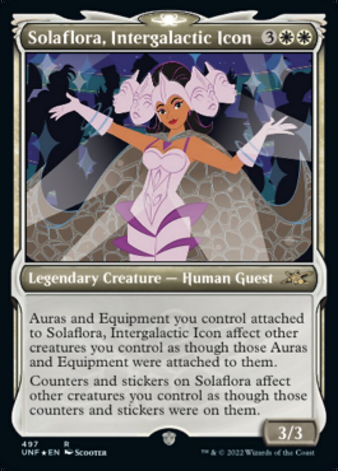 Solaflora, Intergalactic Icon (Showcase) (Galaxy Foil) [Unfinity] | Good Games Cannington