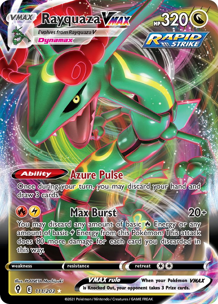 Rayquaza VMAX (111/203) (Jumbo Card) [Sword & Shield: Evolving Skies] | Good Games Cannington
