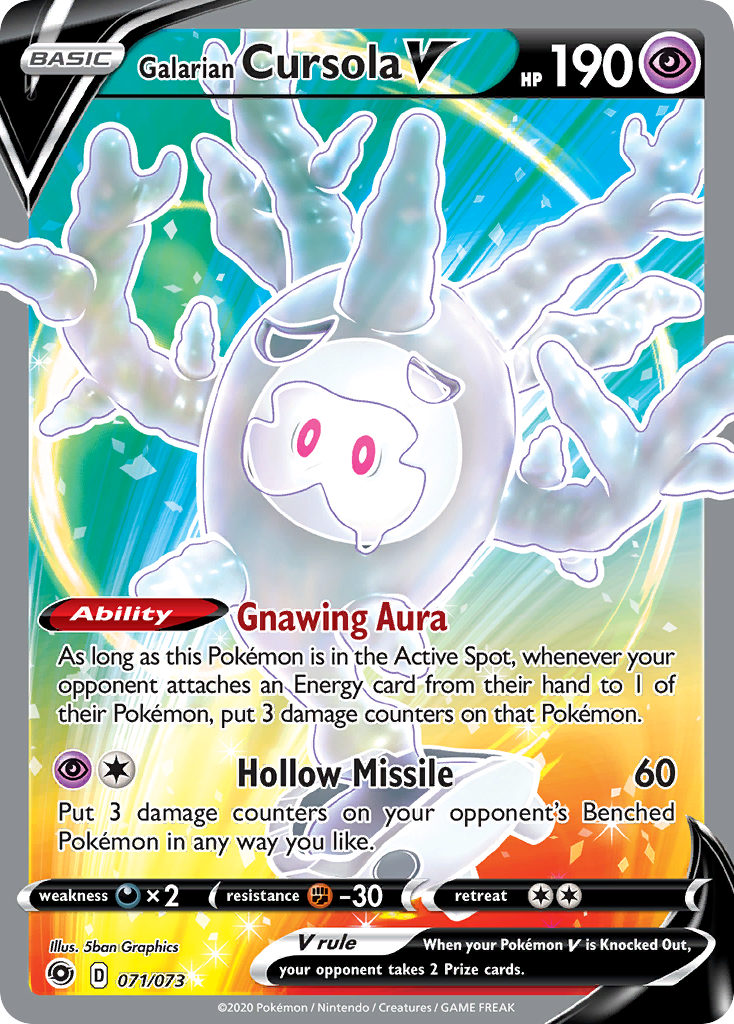 Galarian Cursola V (071/073) [Sword & Shield: Champion's Path] | Good Games Cannington