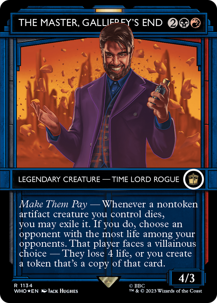 The Master, Gallifrey's End (Showcase) (Surge Foil) [Doctor Who] | Good Games Cannington