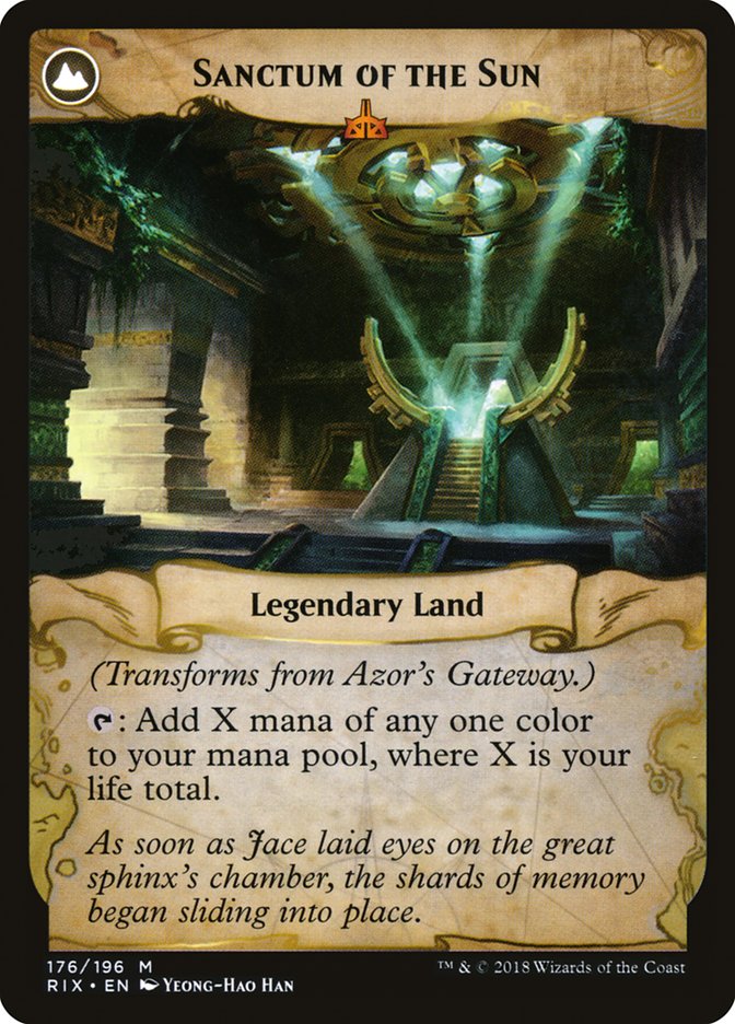 Azor's Gateway // Sanctum of the Sun [Rivals of Ixalan] | Good Games Cannington