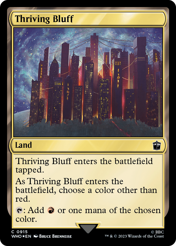 Thriving Bluff (Surge Foil) [Doctor Who] | Good Games Cannington