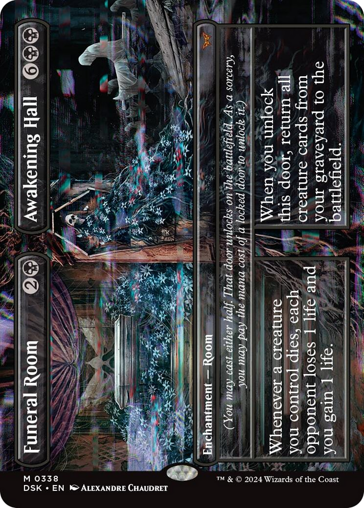Funeral Room // Awakening Hall (Borderless) [Duskmourn: House of Horror] | Good Games Cannington