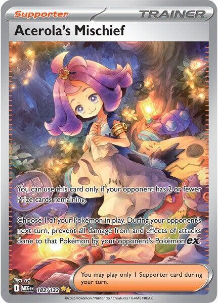 Acerola's Mischief 183/132 (ME01: Mega Evolution)  - Holofoil | Good Games Cannington