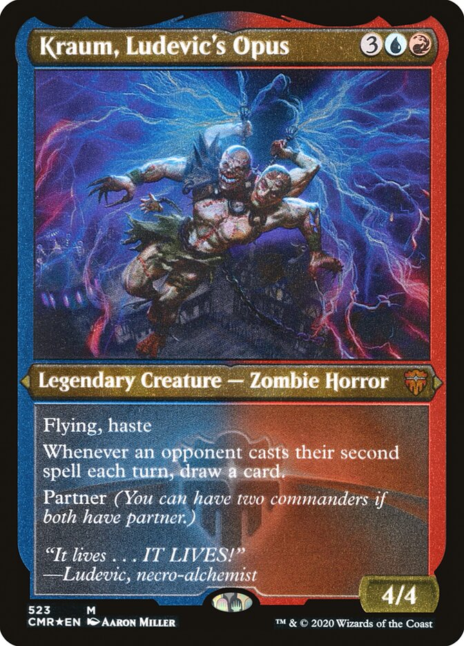 Kraum, Ludevic's Opus (Etched) [Commander Legends] | Good Games Cannington