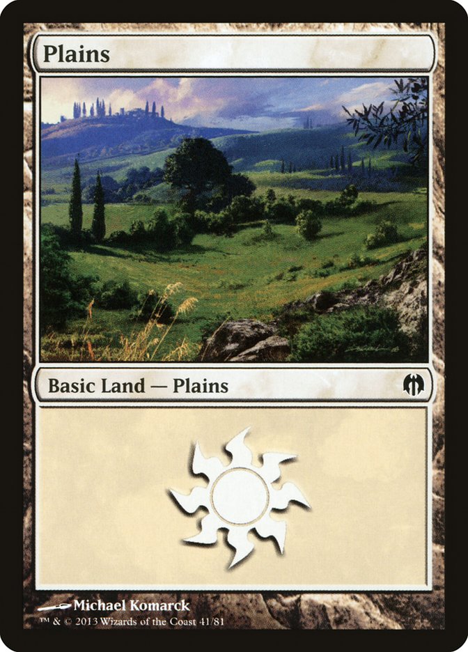 Plains (41) [Duel Decks: Heroes vs. Monsters] | Good Games Cannington