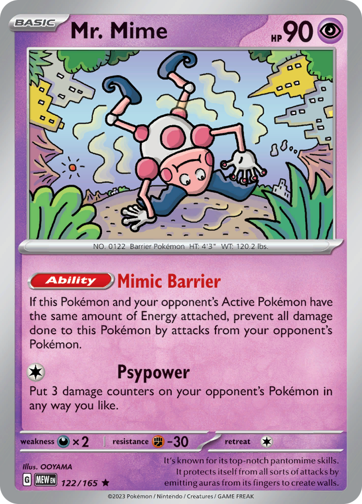 Mr. Mime (122/165) [Scarlet & Violet 151] | Good Games Cannington