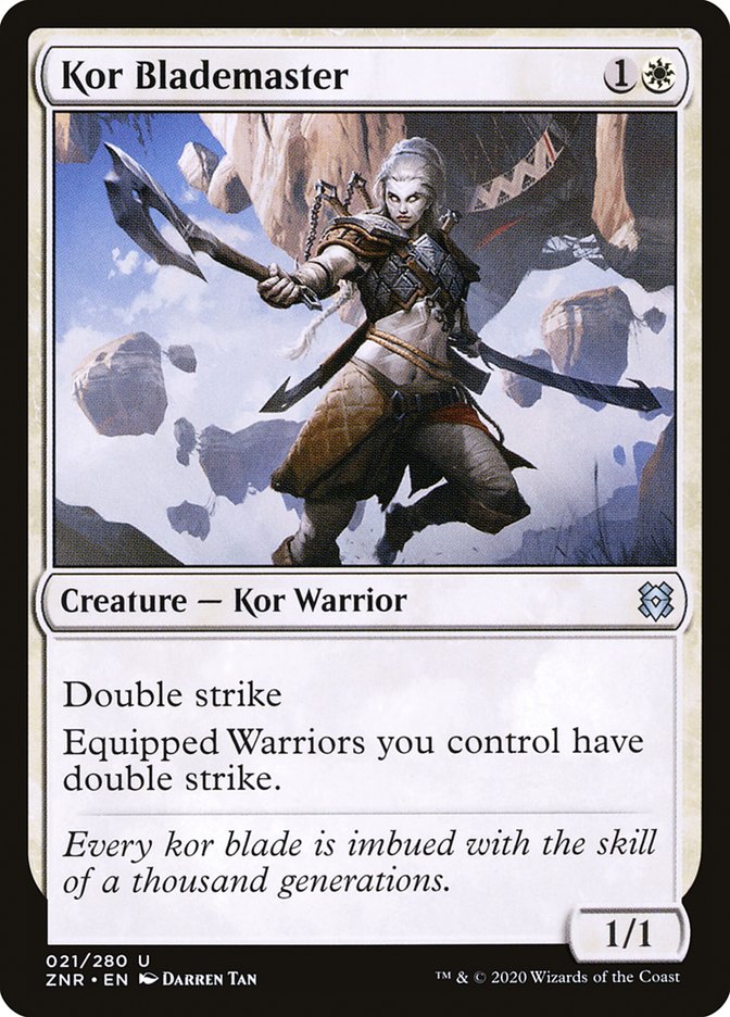 Kor Blademaster 21 (Zendikar Rising)  | Good Games Cannington