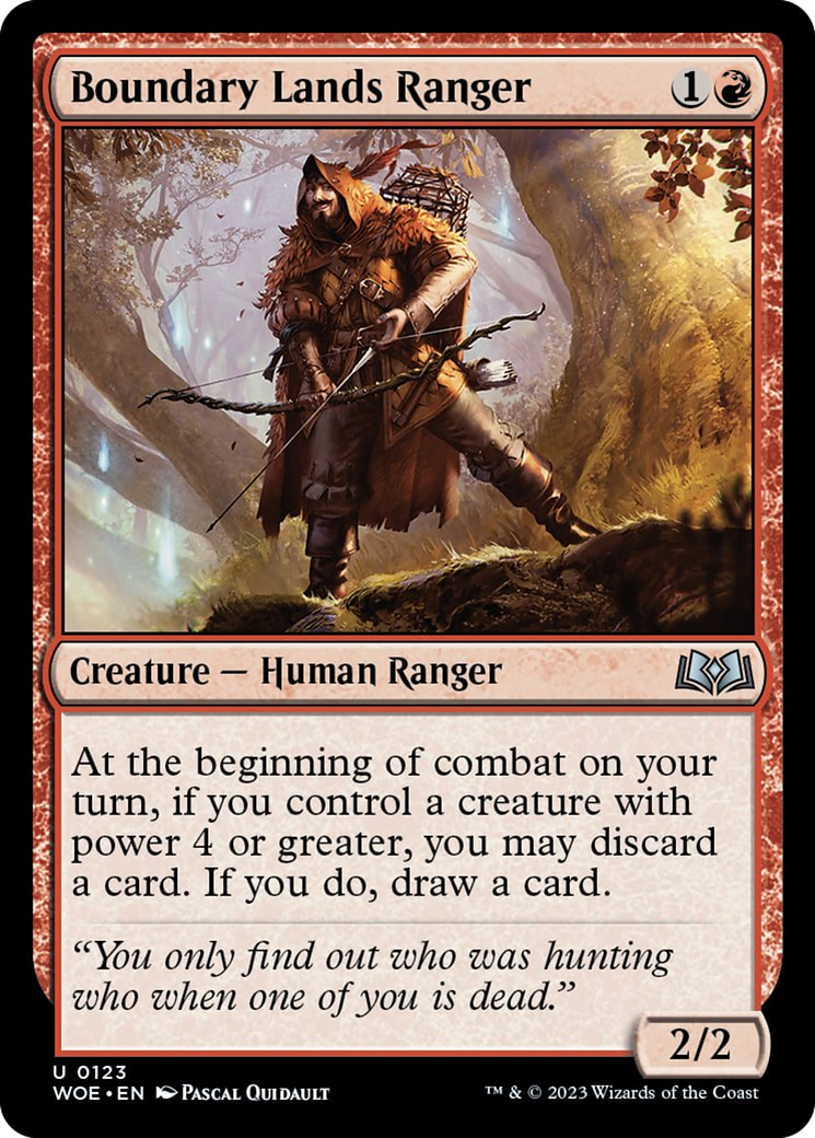 Boundary Lands Ranger [Wilds of Eldraine] | Good Games Cannington