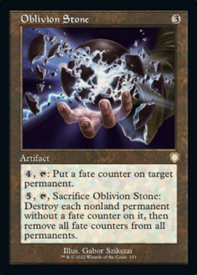 Oblivion Stone (Retro) [The Brothers' War Commander] | Good Games Cannington