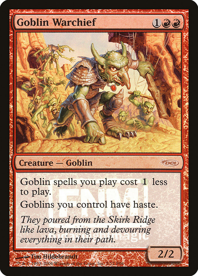 Goblin Warchief [Friday Night Magic 2006] | Good Games Cannington