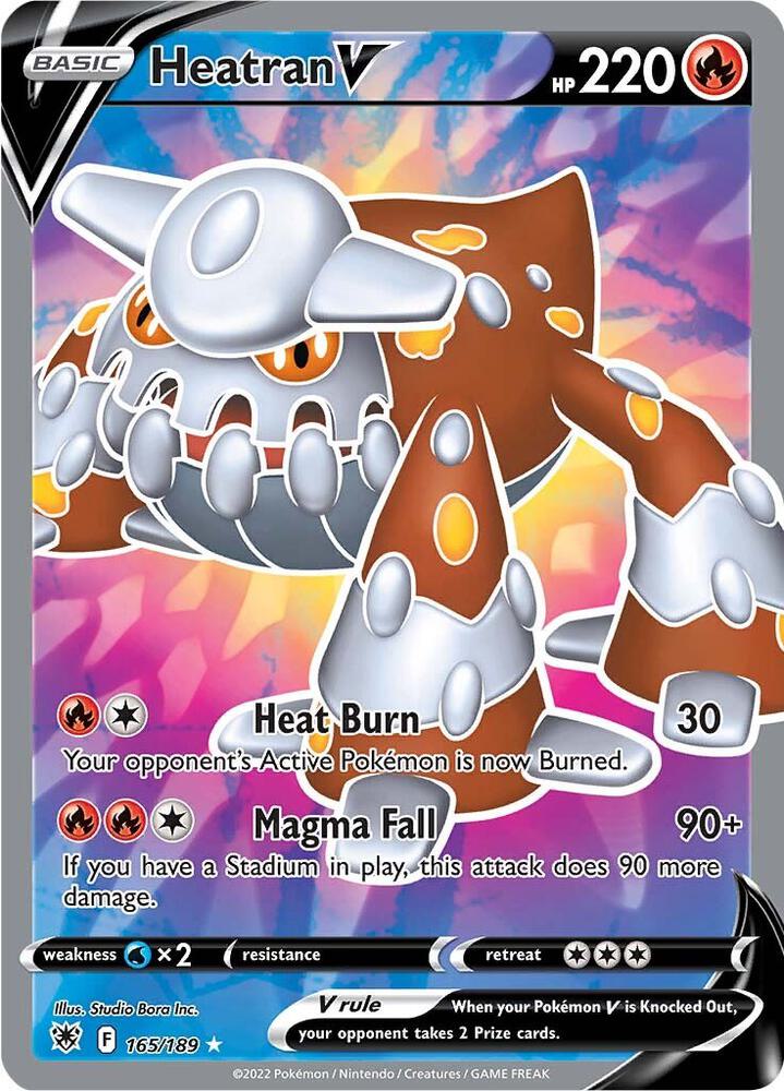 Heatran V Full Art 165/189 (SWSH10: Astral Radiance)  - Holofoil | Good Games Cannington