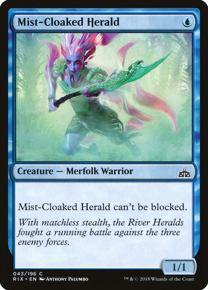 Mist-Cloaked Herald 43/169 (Rivals of Ixalan)  | Good Games Cannington