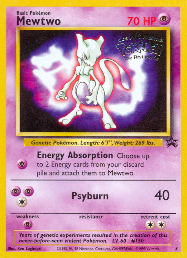 Mewtwo (3) [Wizards of the Coast: Black Star Promos] | Good Games Cannington
