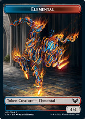 Elemental // Treasure Double-Sided Token [Strixhaven: School of Mages Tokens] | Good Games Cannington