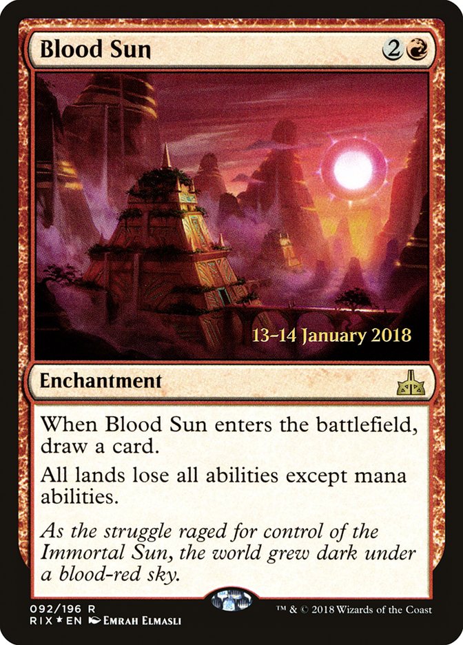 Blood Sun [Rivals of Ixalan Prerelease Promos] | Good Games Cannington