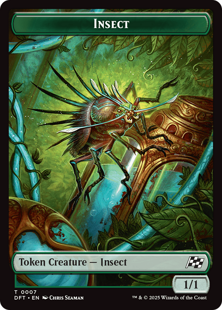 Insect // Elephant Double-Sided Token [Aetherdrift Tokens] | Good Games Cannington