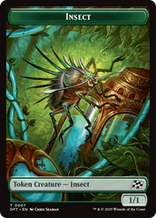 Insect // Elephant Double-Sided Token [Aetherdrift Tokens] | Good Games Cannington
