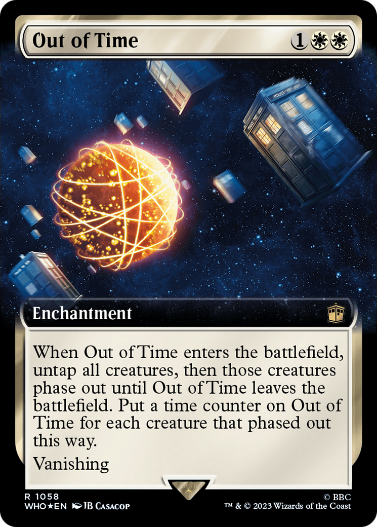 Out of Time (Extended Art) (Surge Foil) [Doctor Who] | Good Games Cannington