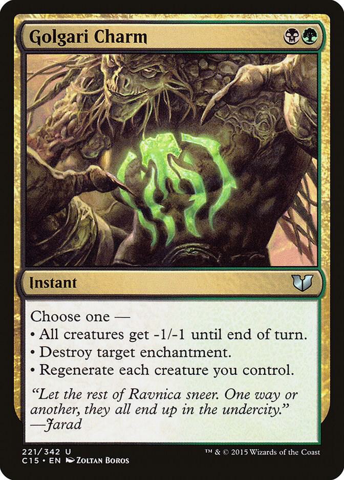 Golgari Charm 221/342 (Commander 2015)  | Good Games Cannington