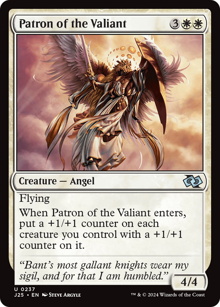 Patron of the Valiant [Foundations Jumpstart] | Good Games Cannington
