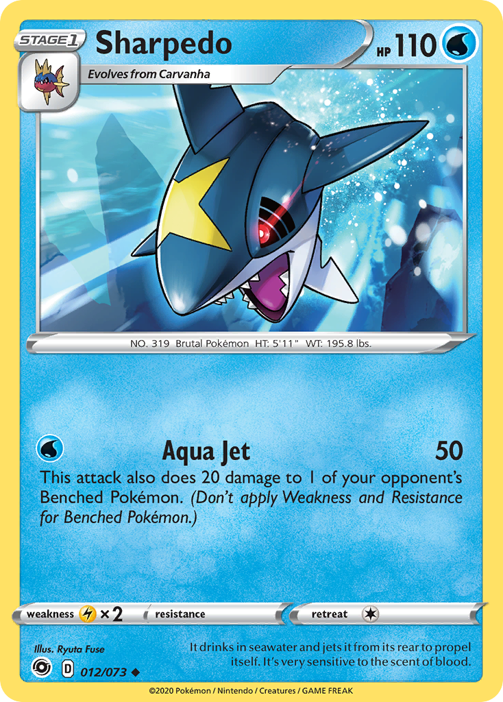 Sharpedo (012/073) [Sword & Shield: Champion's Path] | Good Games Cannington