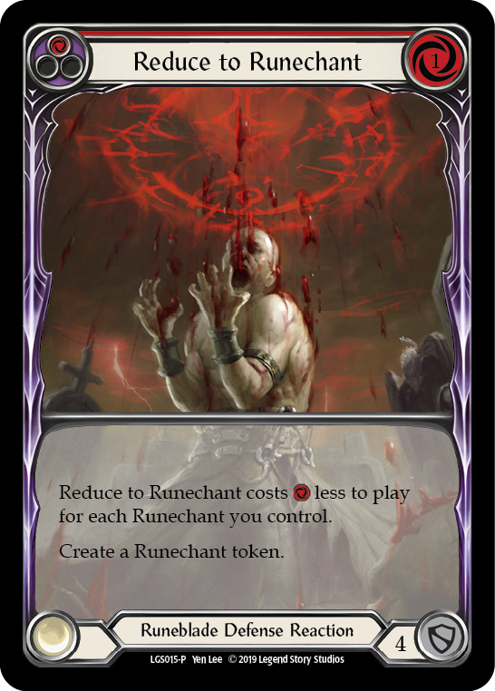 Reduce to Runechant (Red) [LGS015-P] (Promo)  1st Edition Normal | Good Games Cannington