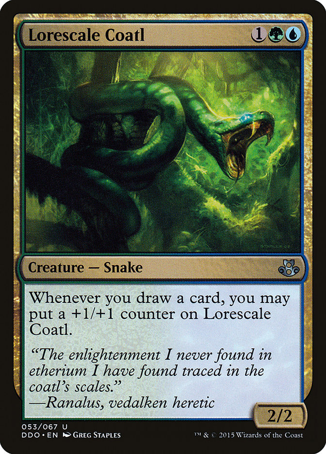 Lorescale Coatl [Duel Decks: Elspeth vs. Kiora] | Good Games Cannington