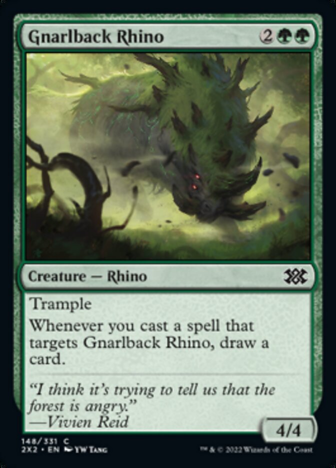 Gnarlback Rhino [Double Masters 2022] | Good Games Cannington