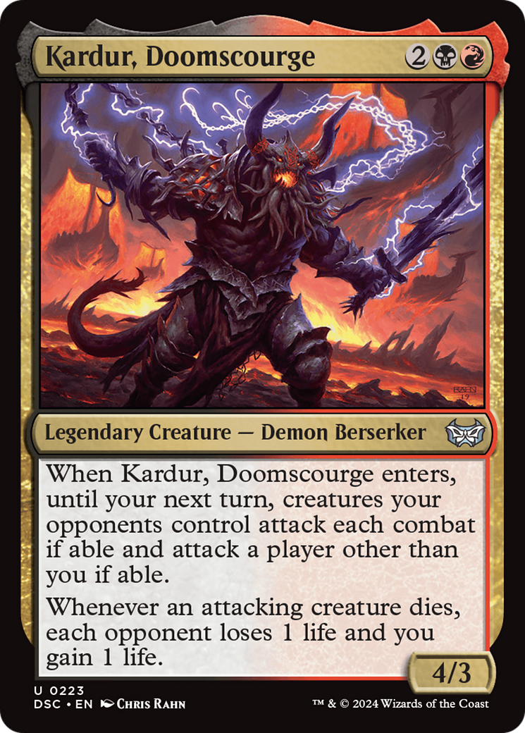 Kardur, Doomscourge [Duskmourn: House of Horror Commander] | Good Games Cannington